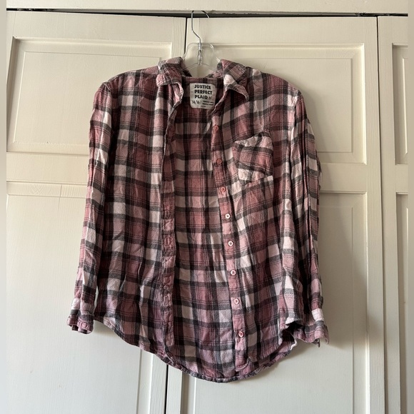 Girls Pink Flannel - Picture 1 of 2